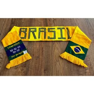 Brazil Soccer Scarf World Cup Champions Campeões Do Mundo Brasil Fan Gear Poland